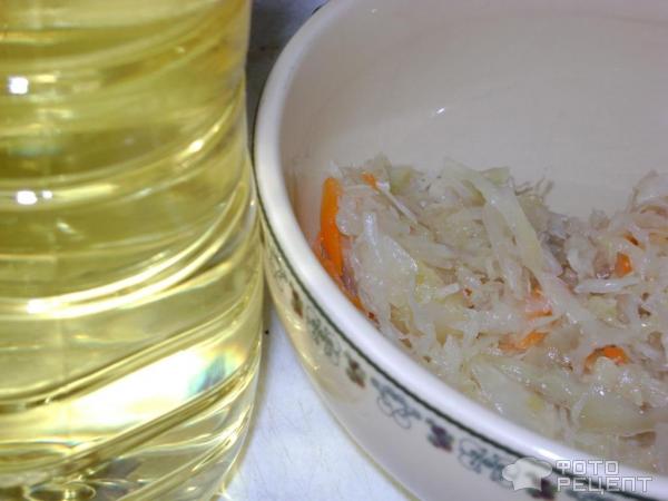 Капустный салат. Ингредиенты. Капуста, растительное масло и морковь.