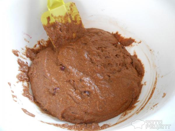 Кексы шоколадные на отрубях с клюквой фото
