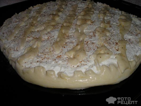 Пирог с творогом из дрожжевого теста в духовке рецепт с фото