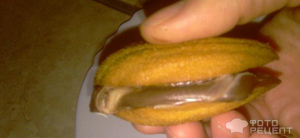 Мягкое печенье с шоколадной пастой фото