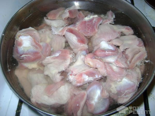 Куриные желудки в остром соусе фото