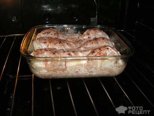 Куриные голени запеченные в духовке фото