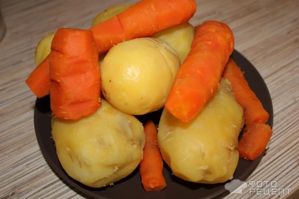 морковь и картофель отварены