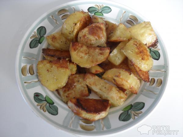 Картофель запеченный с сушеными опятами фото
