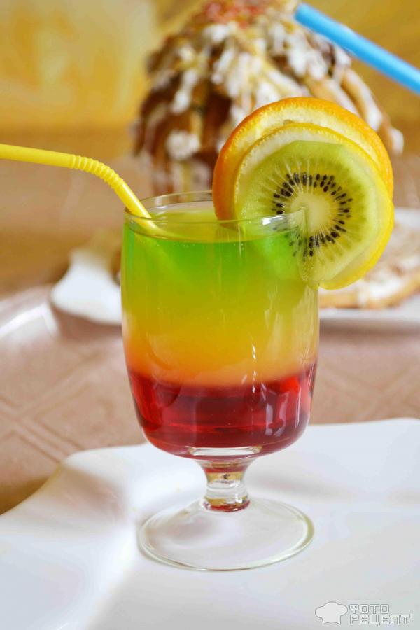 Слоистые безалкогольные коктейли | Fruit jelly, Fruit picture, Fruit