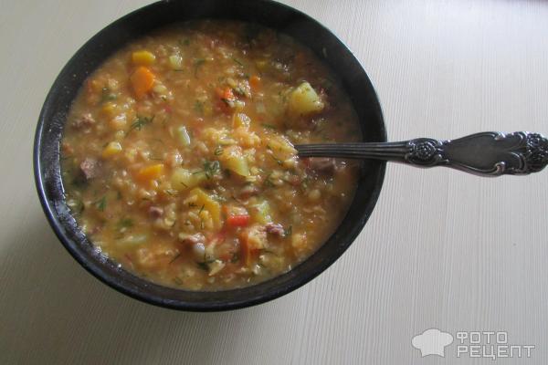 Чечевичный суп с дарами осени фото