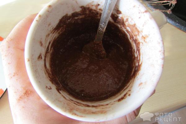 Диетический шоколадный кекс за 5 минут фото
