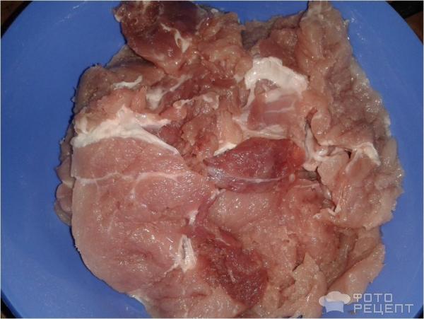 Свинина в соево-имбирном соусе фото