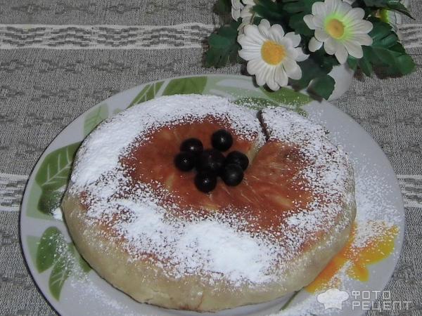 Слоеный пирог на сковороде фото