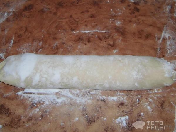 Слоеный пирог на сковороде фото