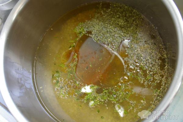 Суп из зеленой чечевицы фото