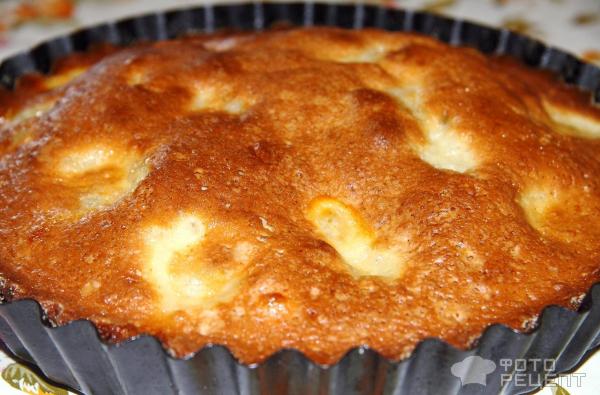 Пирог с бананами фото
