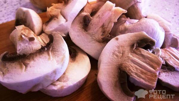 Гречка с грибами и стручковой фасолью фото