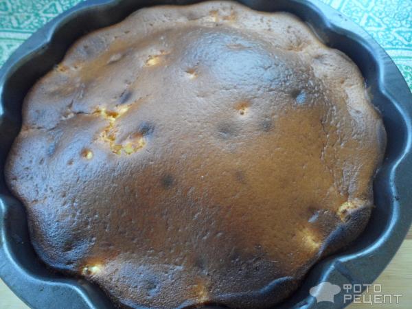 Пирог с творогом и бананом фото