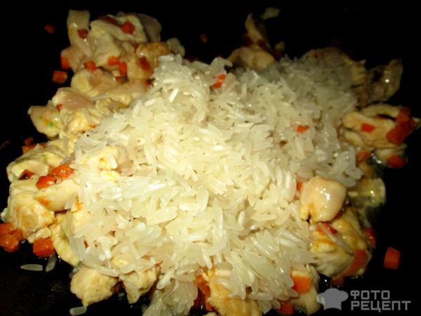 Рис с брокколи и куриной грудкой фото