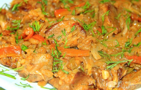 Капуста с рисом и мясом тушёная на сковороде рецепт с фото, как приготовить на sauna-chelyabinsk.ru