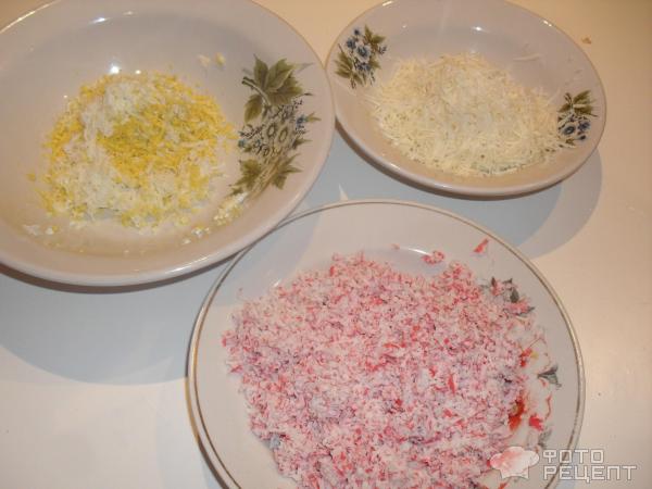 Закуска Крабы под снегом фото