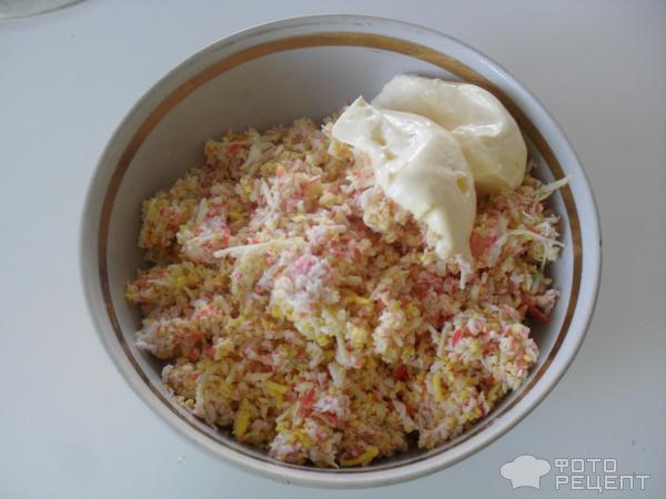 Закуска Крабы под снегом фото