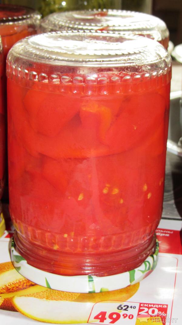 Консервированный болгарский перец в томатном соке фото
