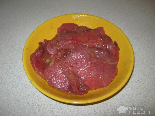 мясо в маринаде