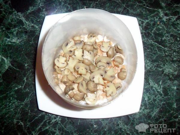 Салат крабовый с грибами фото
