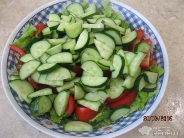 Салат летний овощной фото
