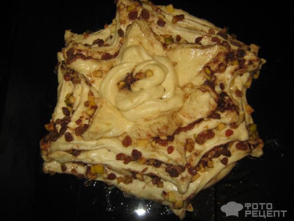 Пирог с яблоками и корицей фото