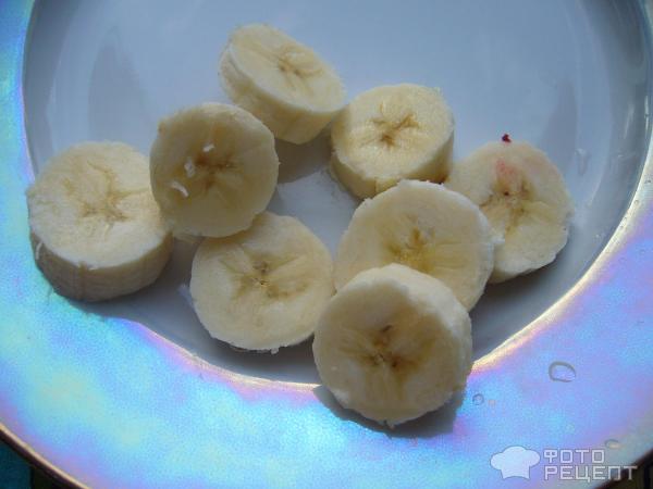 Бананово-клубничный смузи фото