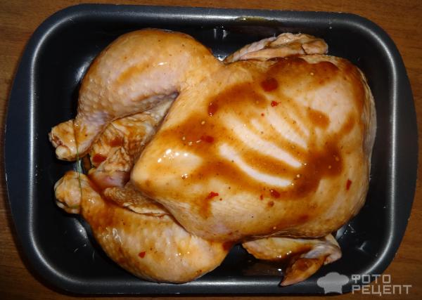 Курица маринованная, запеченая в духовке фото