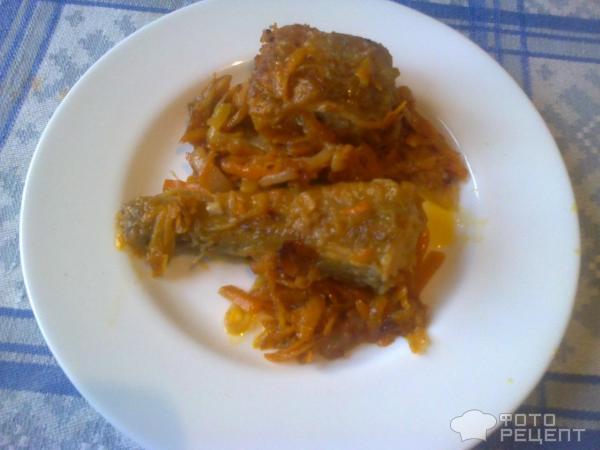 Тушеный минтай с луком и морковью - пошаговый рецепт с фото
