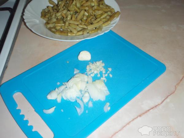 Лук с чесноком