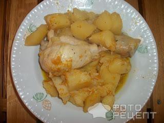 Картофель с курицей в мультиварке фото