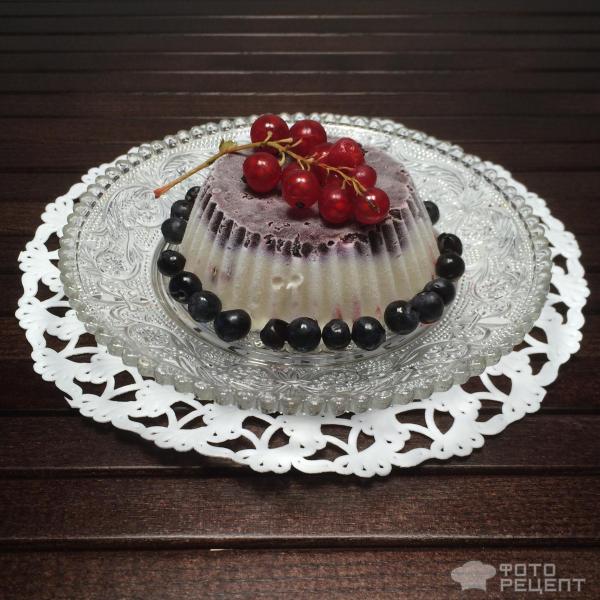 Чернично- ореховый десерт фото