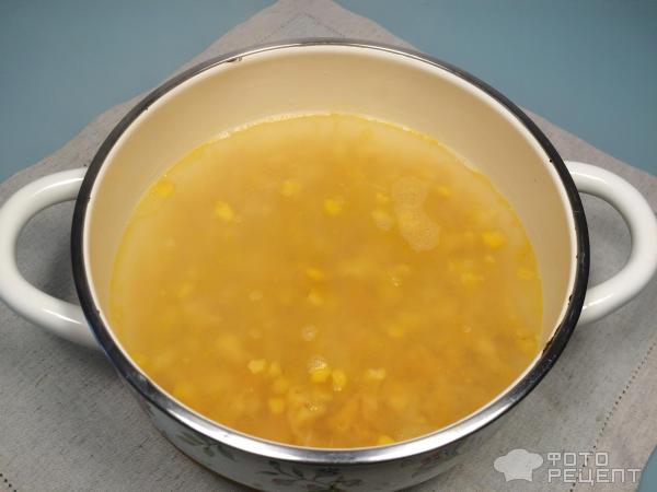 Суп из свежей кукурузы фото