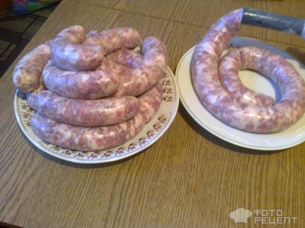 Колбаски домашние из свинины фото