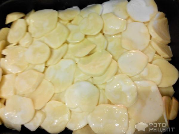 Запеченная горбуша с картофелем фото