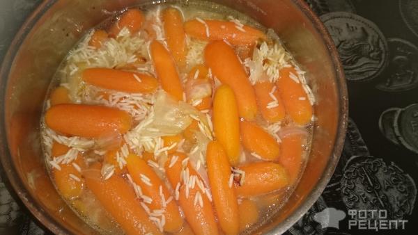 Рис с морковью, куркумой и шафраном фото