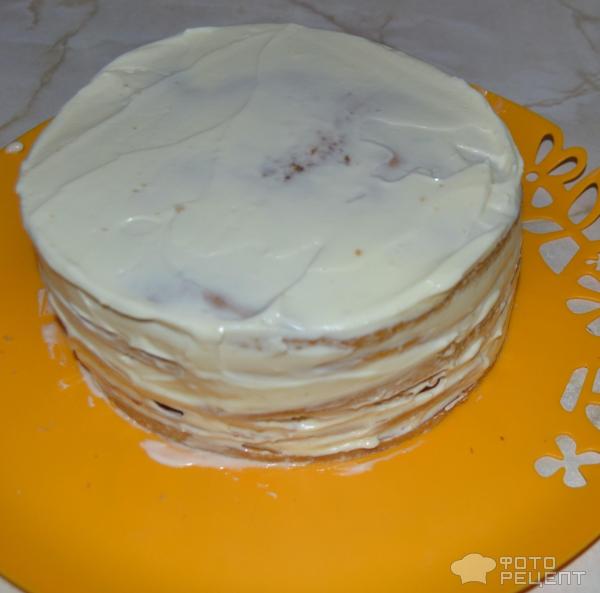 Торт Медовик с кремом чиз фото