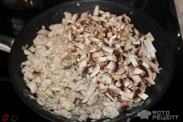 Куриное филе с грибами фото