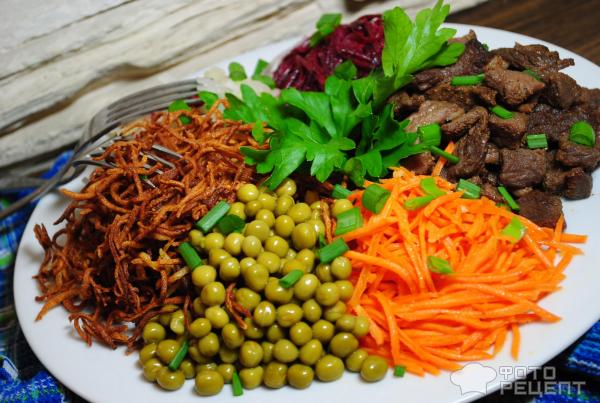 Салат «Чафан» со свининой и овощами – пошаговый рецепт приготовления с фото