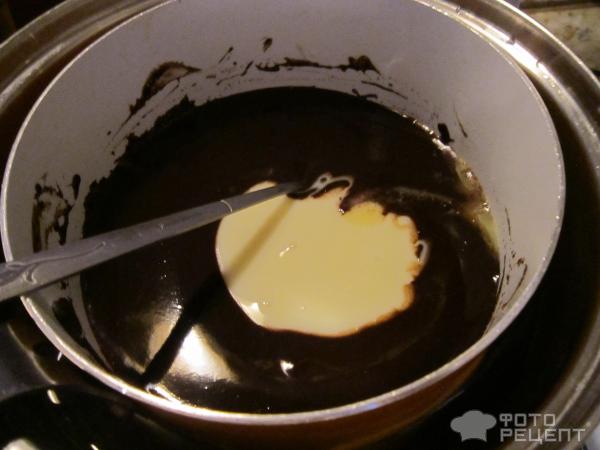 Шоколадная паста с горьким шоколадом фото