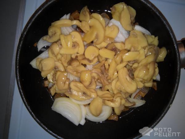 Жареная картошка с грибами фото