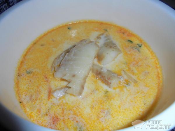 Сливочный суп из морского окуня фото