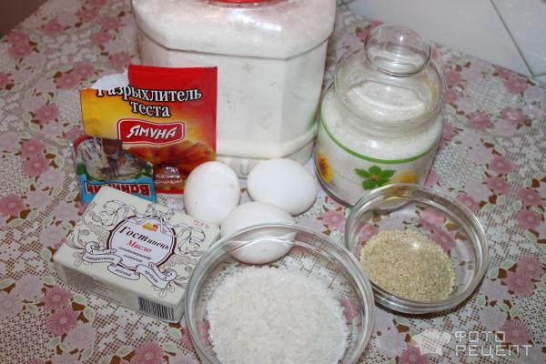 Песочное печенье с кунжутом фото