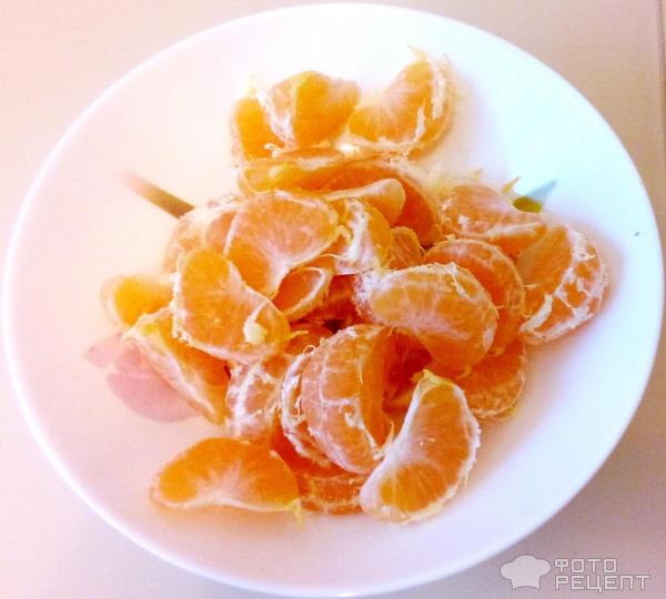 Тортик из готовых бисквитных коржей Ленивая мандаринка фото