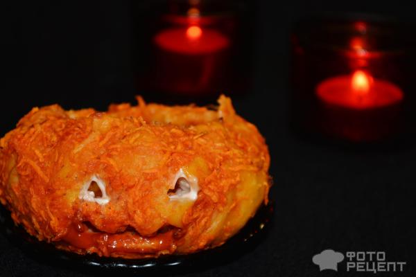Пицца Устрашающая тыква на Хэллоуин фото