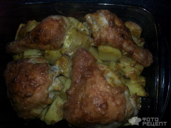 Жаркое из картофеля с курицей фото