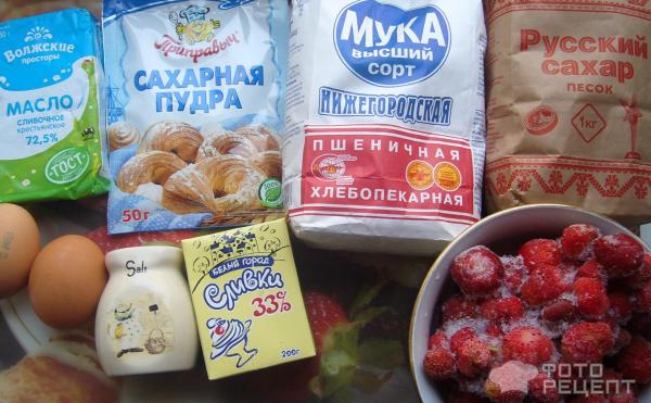 Тарт клубничный фото