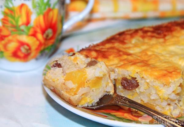 Рисовая запеканка с тыквой