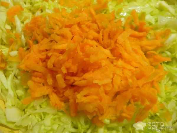 Салат из свежей капусты с овощами фото